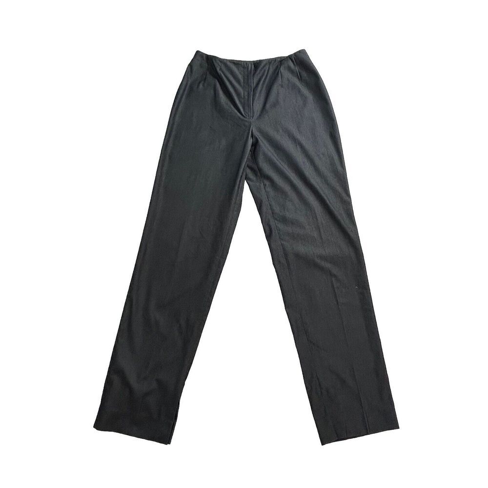 Piazza Sempione‎ Charcoal Gray Trouser Pant Cotton Nylon Lycra Italy 42 US 6 EUC